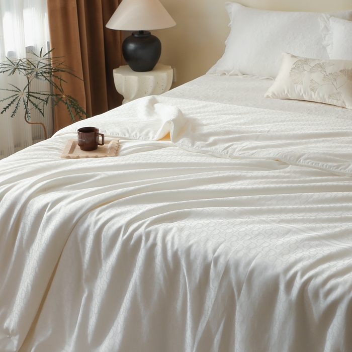 91家纺网 家纺一手货源 找家纺 香夫家纺 2023新款60S雅棉提花系列蚕丝被 DJ先生