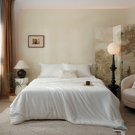 91家纺网 家纺一手货源 找家纺 （总）香夫家纺 2023新款60S雅棉提花系列蚕丝被