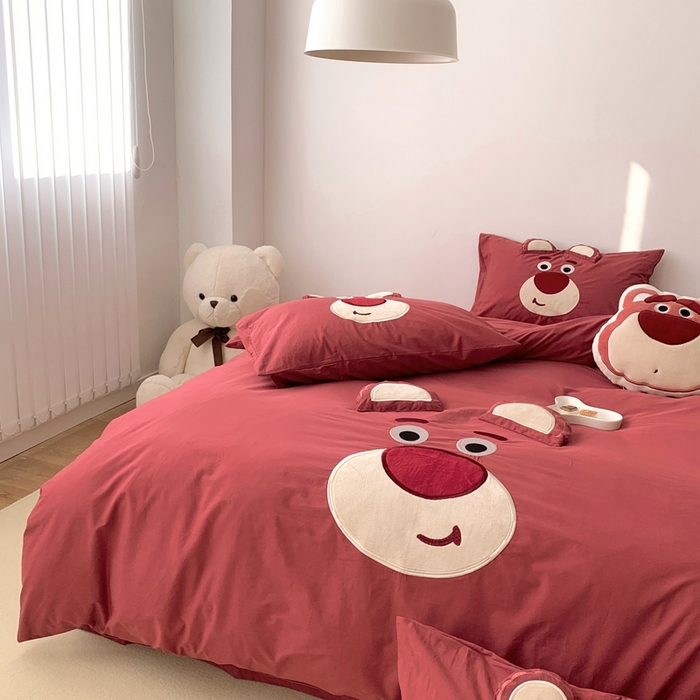 91家纺网 家纺一手货源 找家纺 （总）朗莎 2023新款迪士尼系列水洗棉四件套