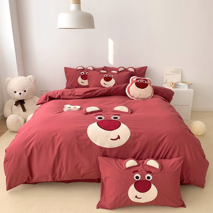 91家纺网 家纺一手货源 找家纺 （总）朗莎 2023新款迪士尼系列水洗棉四件套