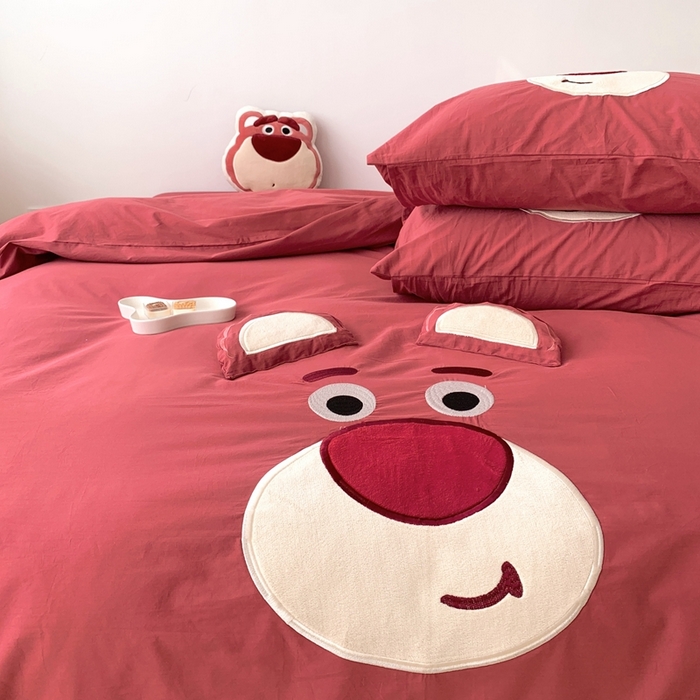 91家纺网 家纺一手货源 找家纺 （总）朗莎 2023新款迪士尼系列水洗棉四件套