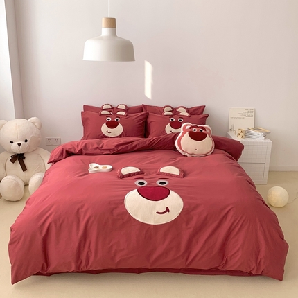 （总）朗莎 2023新款迪士尼系列水洗棉四件套