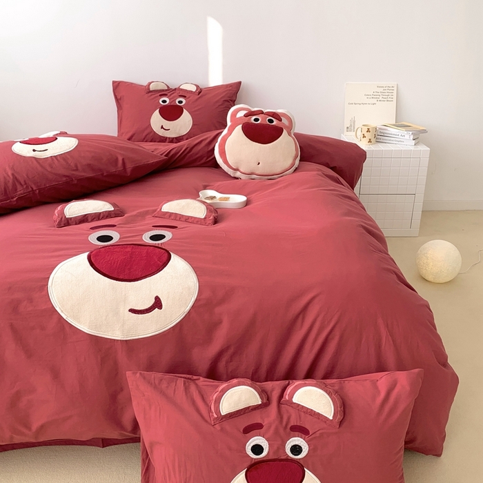 91家纺网 家纺一手货源 找家纺 （总）朗莎 2023新款迪士尼系列水洗棉四件套