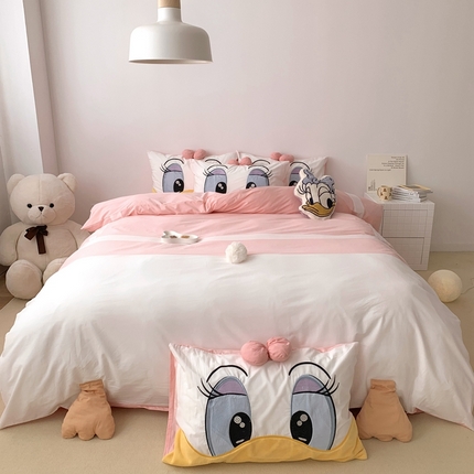 朗莎 2023新款迪士尼系列水洗棉四件套 黛西