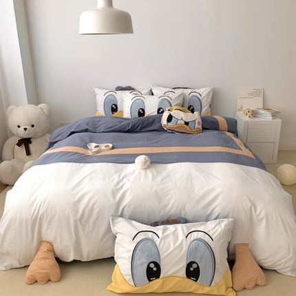 91家纺网 家纺一手货源 找家纺 （总）朗莎 2023新款迪士尼系列水洗棉四件套