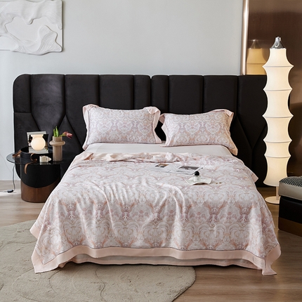 91家纺网 家纺一手货源 找家纺 总 桂雅居 2023新款80S奥地利兰精天丝印花夏被 