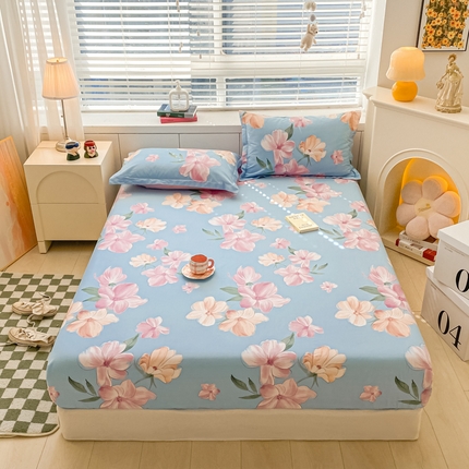 91家纺网 家纺一手货源 找家纺 （总）莱通 2024新款12868印花四件套系列-单床笠