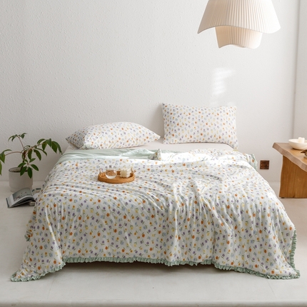 91家纺网 家纺一手货源 找家纺 （总）有货 2023新款法式针织被印花夏被