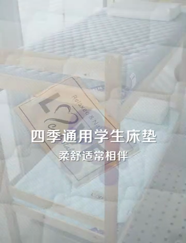 91家纺网 家纺一手货源 找家纺 （总）乐蓝尼 2023新款华夫格学生床垫