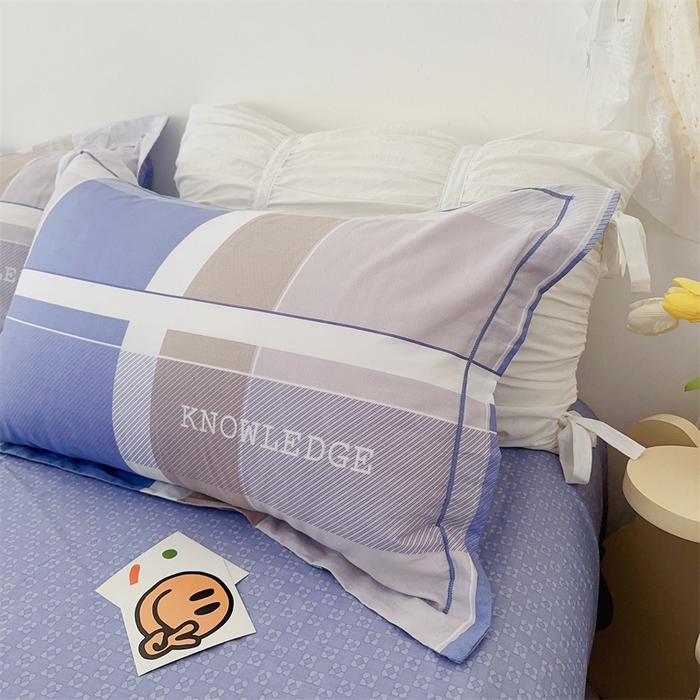 91家纺网 家纺一手货源 找家纺 于果 新款全棉13370四件套 爱玛名爵-蓝