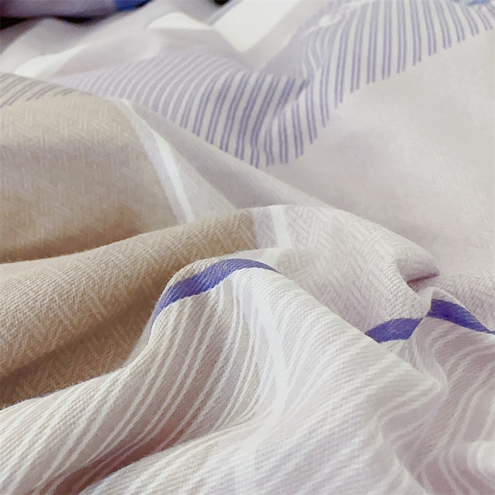 91家纺网 家纺一手货源 找家纺 于果 新款全棉13370四件套 爱玛名爵-蓝