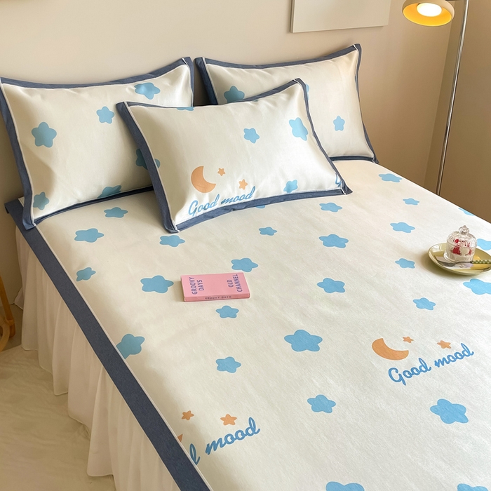 91家纺网 家纺一手货源 找家纺 （总）懒猫 2024新款600D数码印花冰丝席