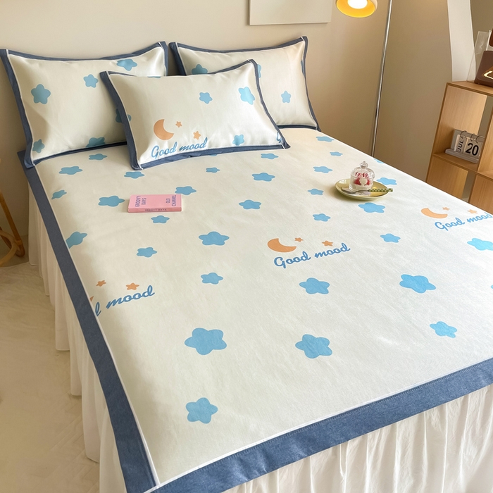 91家纺网 家纺一手货源 找家纺 （总）懒猫 2024新款600D数码印花冰丝席