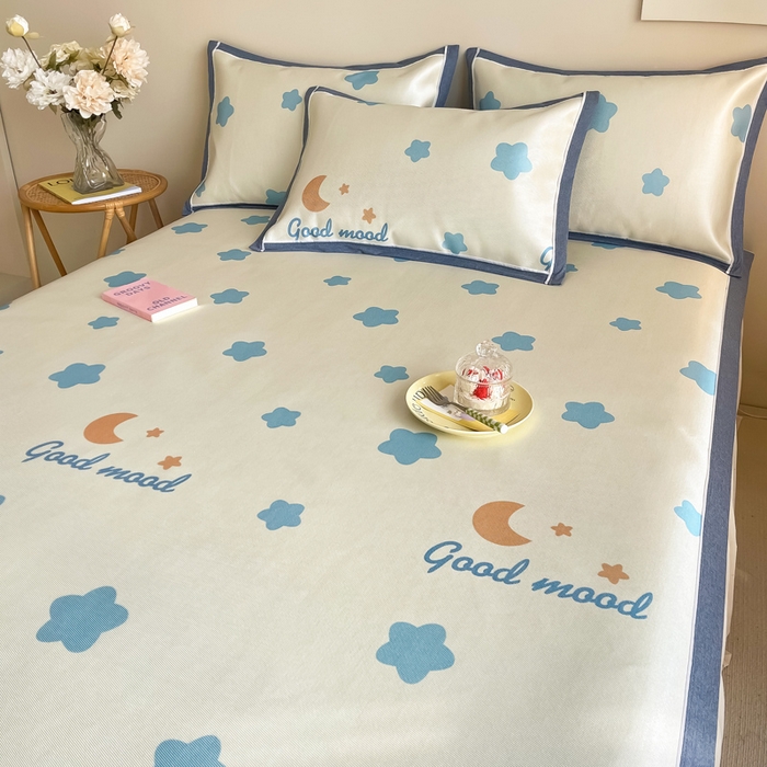 91家纺网 家纺一手货源 找家纺 （总）懒猫 2024新款600D数码印花冰丝席