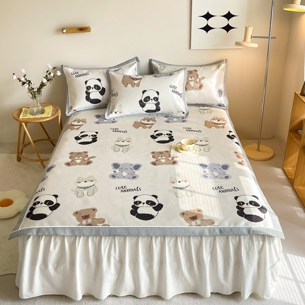 91家纺网 家纺一手货源 找家纺 （总）懒猫 2024新款600D数码印花冰丝席