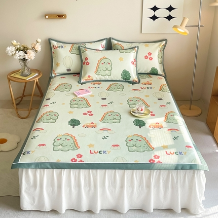 91家纺网 家纺一手货源 找家纺 （总）懒猫 2024新款600D数码印花冰丝席