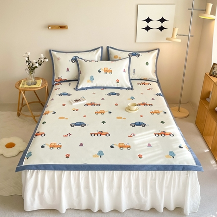 91家纺网 家纺一手货源 找家纺 （总）懒猫 2024新款600D数码印花冰丝席