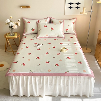 91家纺网 家纺一手货源 找家纺 （总）懒猫 2024新款600D数码印花冰丝席