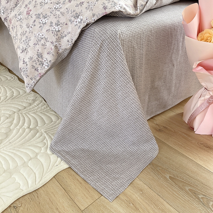 91家纺网 家纺一手货源 找家纺 千朵 2023新款13372全棉印花四件套 梨花紫