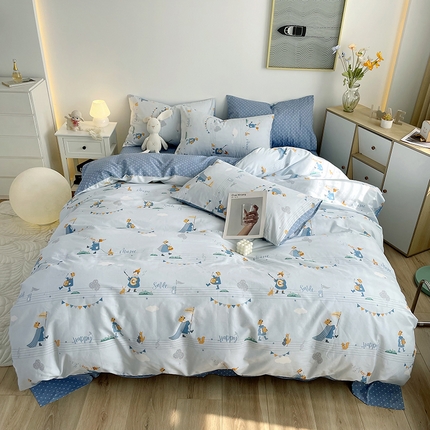 千朵 2023新款13372全棉印花四件套 小王子