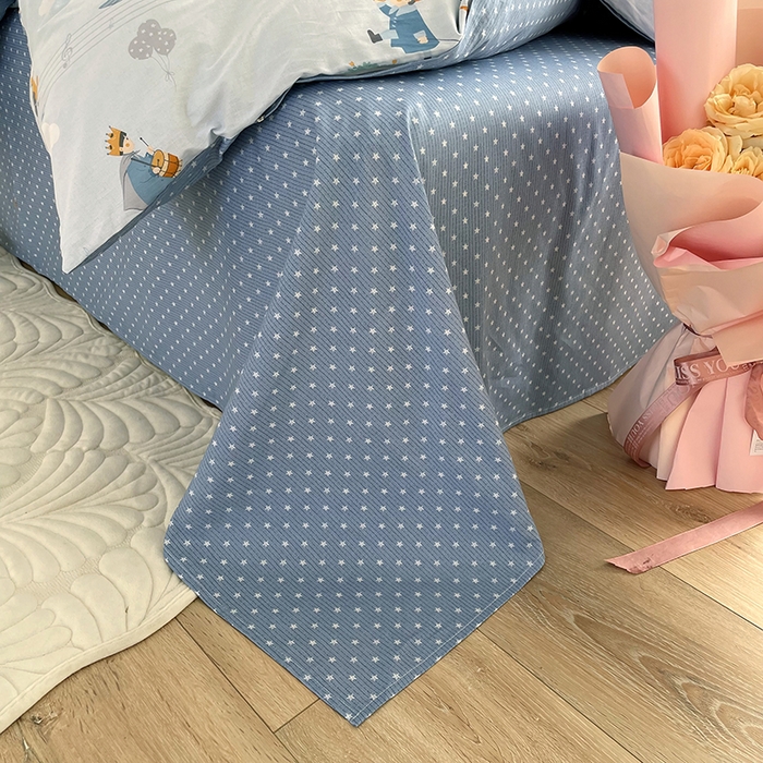 91家纺网 家纺一手货源 找家纺 千朵 2023新款13372全棉印花四件套 小王子