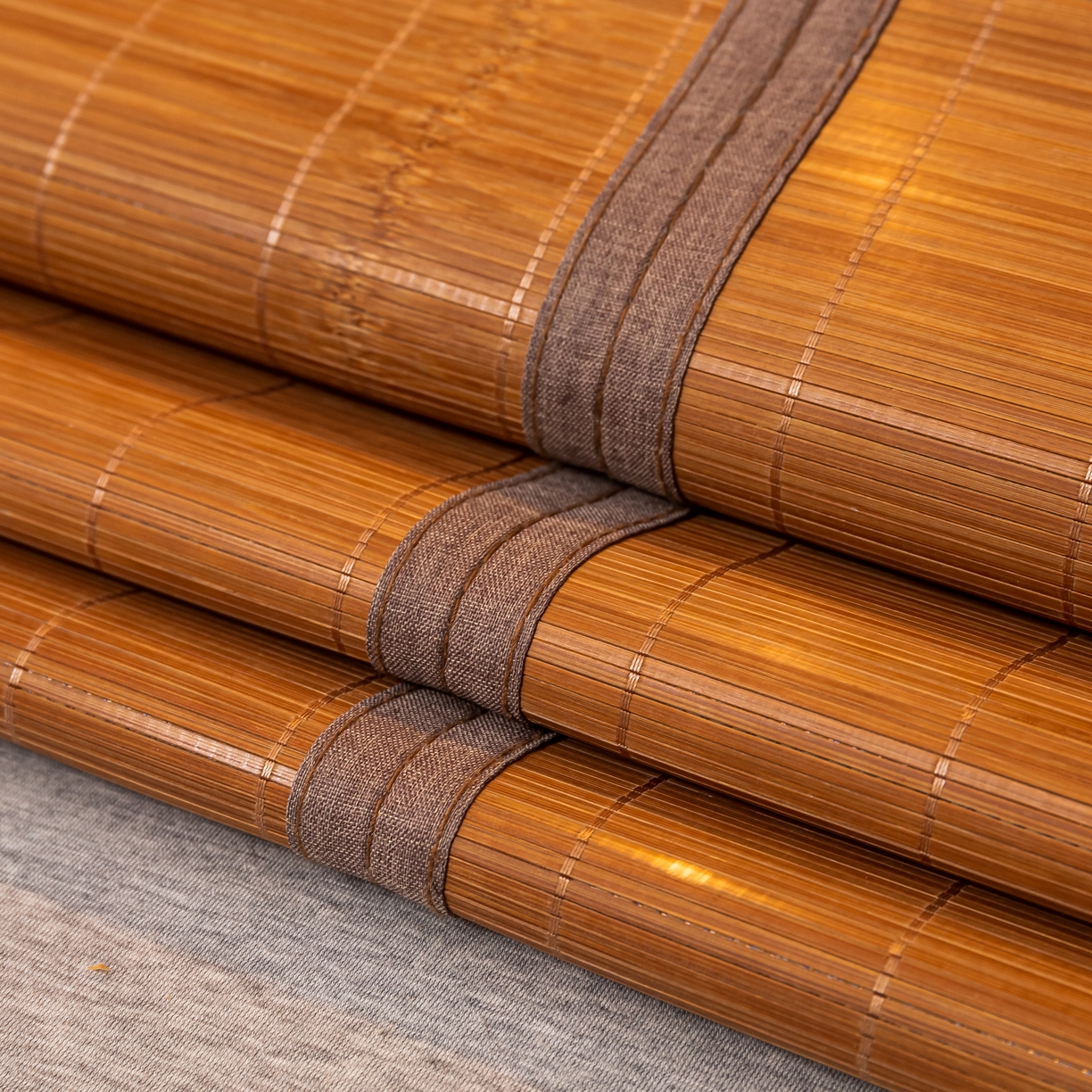 91家纺网 家纺一手货源 找家纺 （总）新月家纺 2023新款夏凉双面席2.6对节竹青凉席