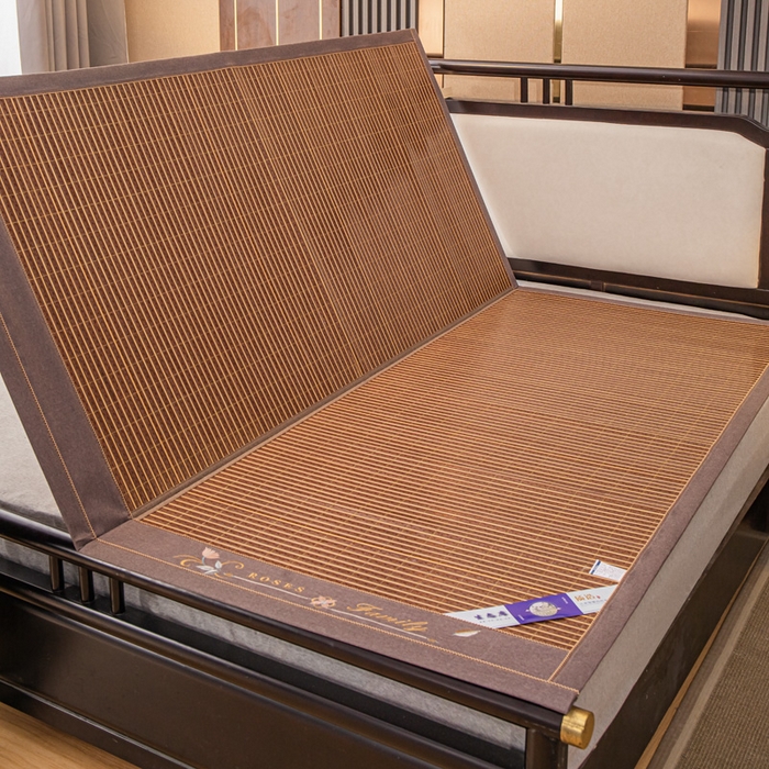 91家纺网 家纺一手货源 找家纺 （总）新月家纺 2023新款3+1红宝石冰丝竹席 