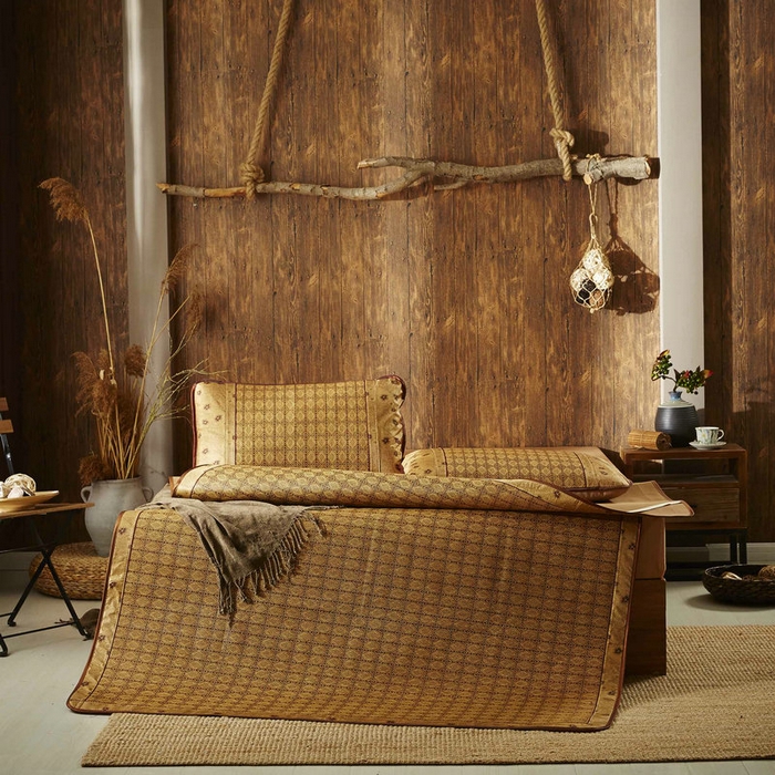 91家纺网 家纺一手货源 找家纺 （总）新月家纺 2023新款罗马格藤席凉席