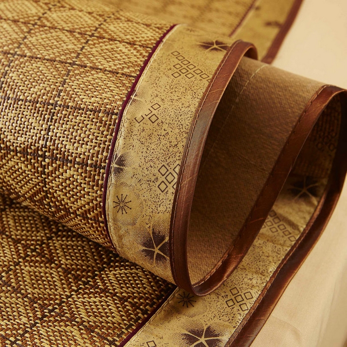 91家纺网 家纺一手货源 找家纺 （总）新月家纺 2023新款罗马格藤席凉席