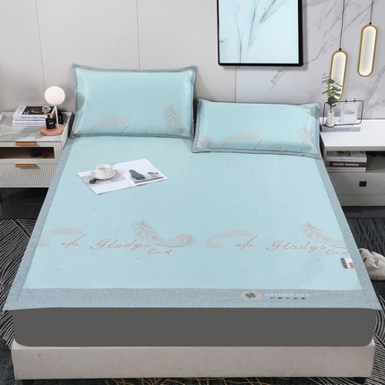 91家纺网 家纺一手货源 找家纺 （总）新月家纺 2023新款防滑无纺布牛奶冰丝席