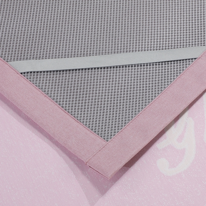 91家纺网 家纺一手货源 找家纺 新月家纺 2023新款防滑无纺布牛奶冰丝席 四叶草