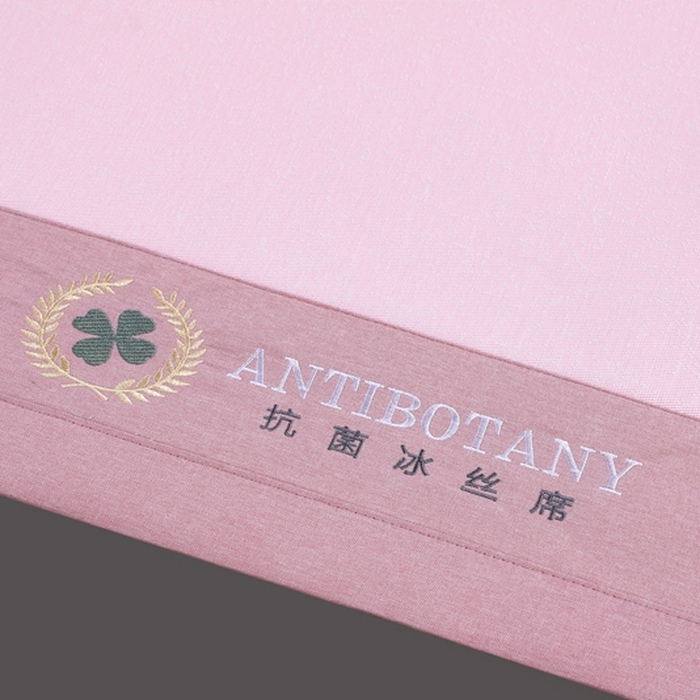 91家纺网 家纺一手货源 找家纺 新月家纺 2023新款防滑无纺布牛奶冰丝席 四叶草