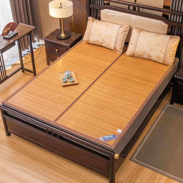 91家纺网 家纺一手货源 找家纺 （总）新月家纺 2023新款1+1线草清新爽肤席