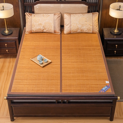 91家纺网 家纺一手货源 找家纺 （总）新月家纺 2023新款1+1线草清新爽肤席