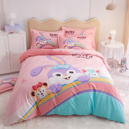 91家纺网 家纺一手货源 找家纺 （总）卧趣家纺2023新款全棉13372大版卡通四件套