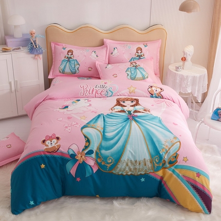 91家纺网 家纺一手货源 找家纺 （总）卧趣家纺2023新款全棉13372大版卡通四件套