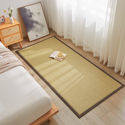 91家纺网 家纺一手货源 找家纺 （总）席佬大 2025新款日式榻榻米冰藤午睡垫爬爬垫凉席约2cm厚