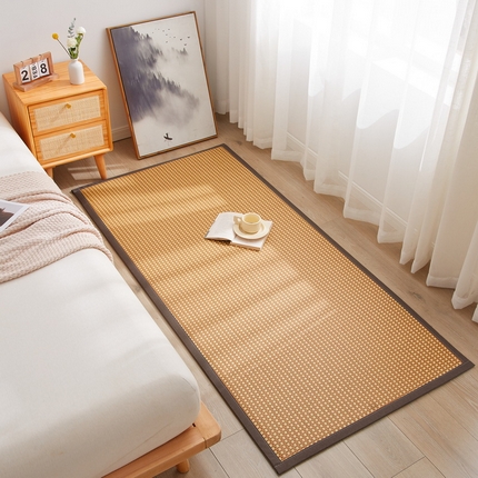 91家纺网 家纺一手货源 找家纺 （总）席佬大 2025新款日式榻榻米冰藤午睡垫爬爬垫凉席约2cm厚