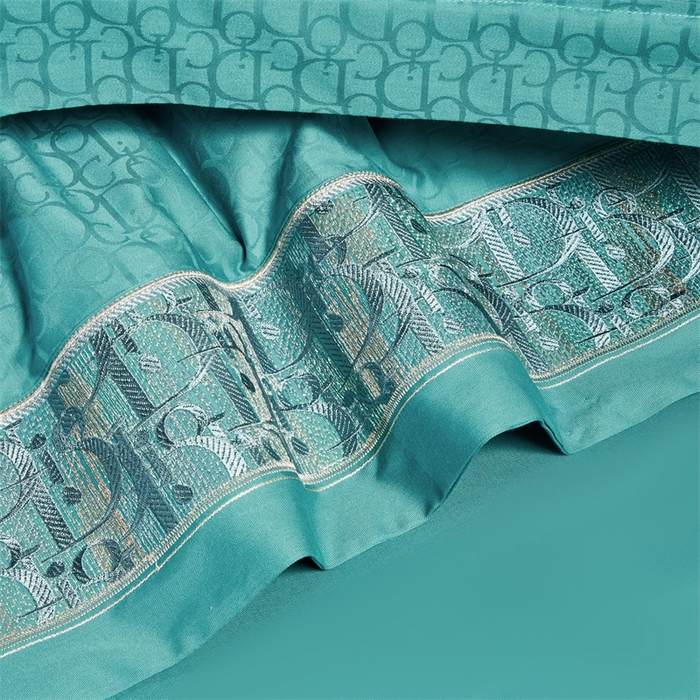 91家纺网 家纺一手货源 找家纺 （总）星尚2023新款100支长绒棉提花绣花四件套-迪奥