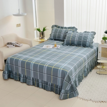 91家纺网 家纺一手货源 找家纺 （总）情煊家纺2023新款全棉夹棉纯色印花单床单款(可定制尺寸)