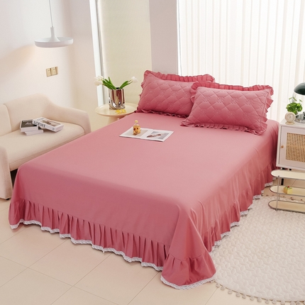 91家纺网 家纺一手货源 找家纺 （总）情煊家纺2023新款全棉夹棉纯色印花单床单款(可定制尺寸)