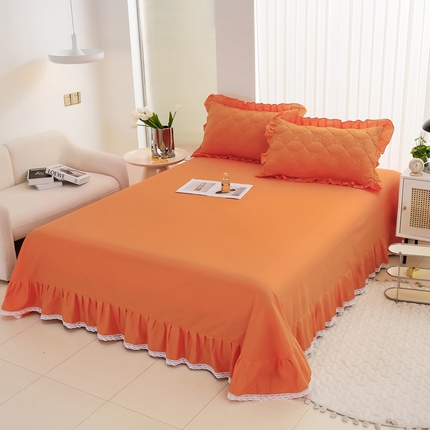 91家纺网 家纺一手货源 找家纺 （总）情煊家纺2023新款全棉夹棉纯色印花单床单款(可定制尺寸)