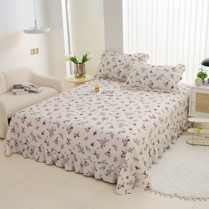 91家纺网 家纺一手货源 找家纺 （总）情煊家纺2023新款全棉夹棉纯色印花单床单款(可定制尺寸)