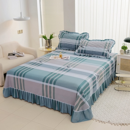 91家纺网 家纺一手货源 找家纺 （总）情煊家纺2023新款全棉夹棉纯色印花单床单款(可定制尺寸)