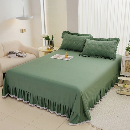 91家纺网 家纺一手货源 找家纺 （总）情煊家纺2023新款全棉夹棉纯色印花单床单款(可定制尺寸)