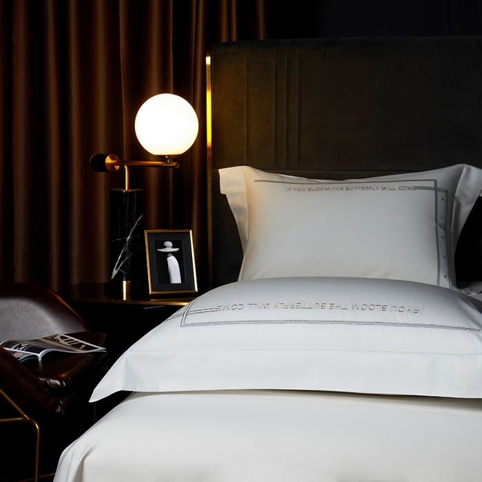 91家纺网 家纺一手货源 找家纺 米多多 2023新款100支新疆长绒棉四件套-光遇 贵族白