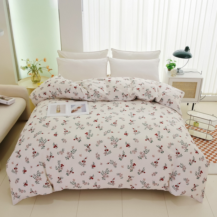 91家纺网 家纺一手货源 找家纺 情煊家纺2023新款全棉夹棉纯色印花单被套款(可定制尺寸) 梦里繁花