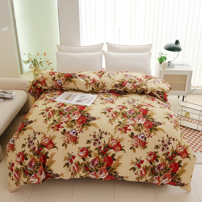 91家纺网 家纺一手货源 找家纺 情煊家纺2023新款全棉夹棉纯色印花单被套款(可定制尺寸) 情深似海