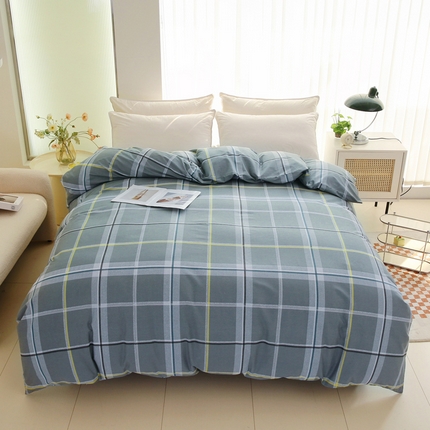 91家纺网 家纺一手货源 找家纺 情煊家纺2023新款全棉夹棉纯色印花单被套款(可定制尺寸) 柏林灰