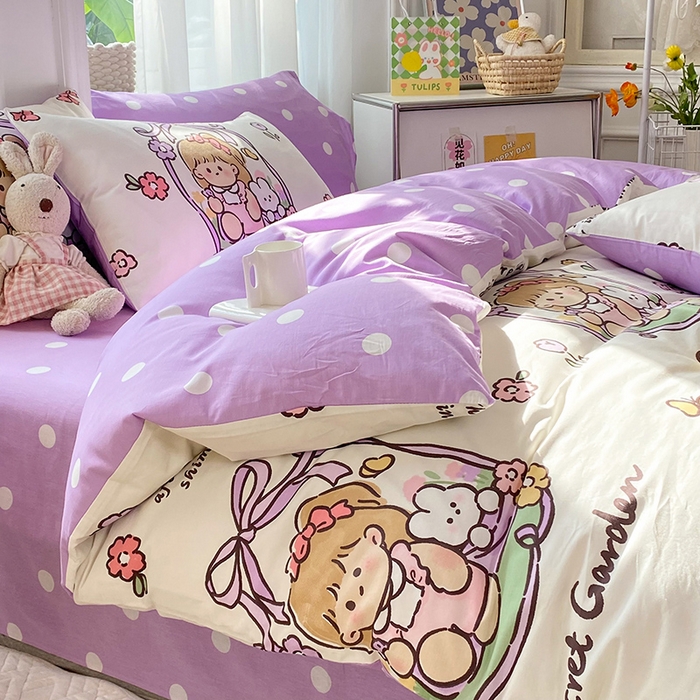 91家纺网 家纺一手货源 找家纺 慕梵家居 2023新款全棉13372四件套 西莉娅